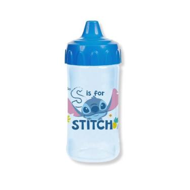 Imagem de Copo Treinamento 240ml Stitch Azul Anti Pingos BabyGo