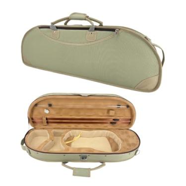 Imagem de WUQIMUSC Estojo Para Violino 4/4 Tamanho Completo Em Nylon Oxford, Leve, Com Alças Ajustáveis, Bolsa De Viagem (Verde Ervilha)