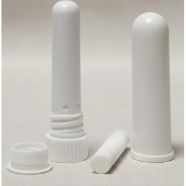 Imagem de Kit 50 Tubos Inaladores Nasais de Plástico, Bastão para Aromaterapia com Filtro de Algodão, Branco, para Óleos Essenciais