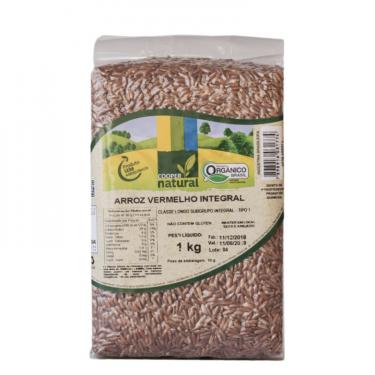 Imagem de Arroz Vermelho Integral Orgânico Coopernatural 1kg