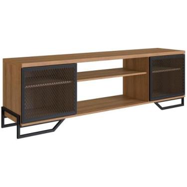 Imagem de Rack Industrial 180 Cm 2 Pt Com Tela Em Metal 1027 Preto Mell Pp Preto