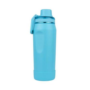 Imagem de Garrafa Térmica Inox 500ml com Alça, Tampa Vedada e Base Antiderrapant