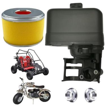 Imagem de QYMOTO Conjunto de filtro de ar com capa para Mini Bicicleta Coleman CT200U, KT196 Go Kart Filtro de Ar Limpador CT200U-ex, BT200X, Axis M200, Motores Clone Honda 5.5 6.5 Hp