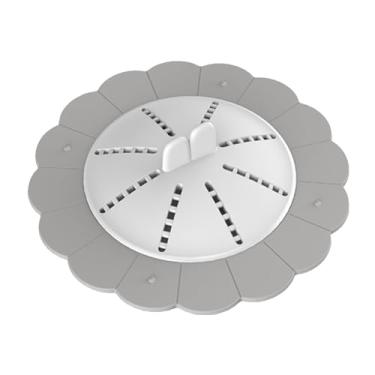 Imagem de YWBL-WH Filtro de Ralo Protetor de Banheiro Filtro de Piso Tampa de Pia de Chuveiro Rolha de Cabelo para Cozinha Banheiro Com Filtragem Eficiente Prevenção de Odores Fácil de Instalar (GRAY)