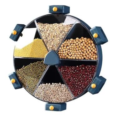 Imagem de Dispenser Giratório de Alimentos Parede 6 Divisórias