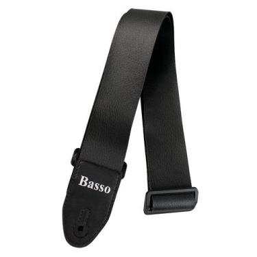 Imagem de Correia Basso Ny 01 Nylon Sintético Preto Para Guitarra e Violão 5cm