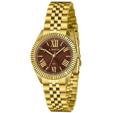 Imagem de Relógio Lince Feminino Ref: Lrgm047l36 N3kx Clássico Dourado