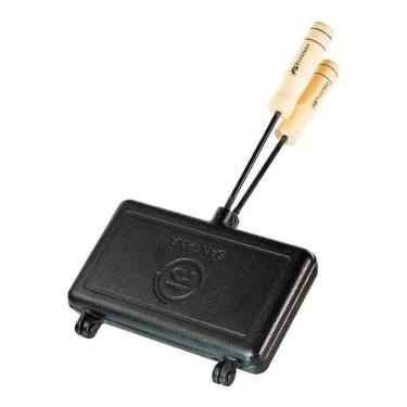 Imagem de 2X Sanduicheira Ferro Dupla 2 Pão Forma Misto Fundição Sant`