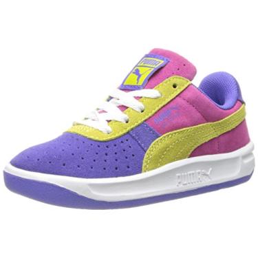 Imagem de PUMA Tênis GV Special NM (bebê/bebê/criança pequena), Íris azuis/primavera de enxofre/fúcsia roxo, 5 Toddler