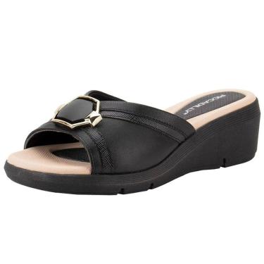 Imagem de Tamanco Feminino Anabela Baixo Conforto Casual Piccadilly