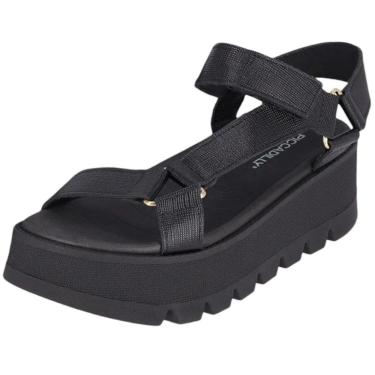 Imagem de Sandália Feminina Anabela Tratorada Conforto Piccadilly