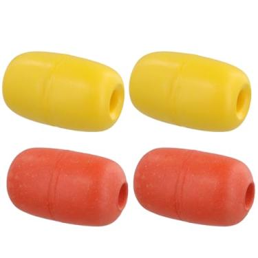 Imagem de Chewtoyo 4 boias ovais de água 11 x 7 cm, boias de armadilha de caranguejo, boias de água, boias marcadoras de pesca, estabilizadores de caiaque, flutuadores de corda marinha para piscinas