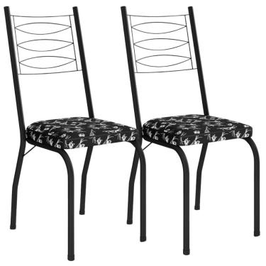 Imagem de Kit 2 Cadeiras Tubular Europa 262 Pt