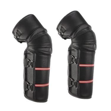 Imagem de kowaku Protetor de joelheiras para motocicleta, caneleiras ajustáveis para motociclismo ao ar livre e bicicleta, estilo C