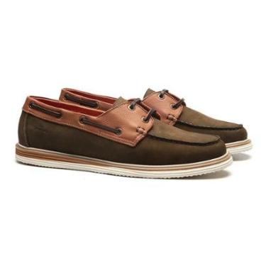 Imagem de Sapato Samello Deckshoes Flex Nobuck Alecrim Masculino-Masculino