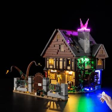 Imagem de Nitemode LED Light Kit Compatible with Lego 21341 Hocus Pocus: The Sanderson Sisters' Cottage, Upgraded Brightness Adjustable Lighting Accessories(No Model)
