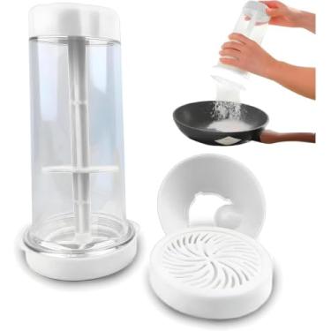 Imagem de Tapioqueira Peneira Polvilhador Beiju Farinha Armazenar Utensilio Cozinha Cor:Branco