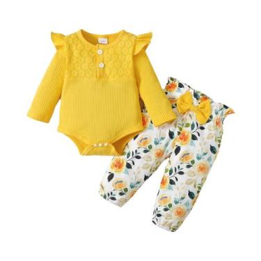Imagem de Conjunto de Roupas para Bebê Menina (3 Peças) - Primavera/Outono, 12-1