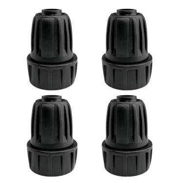 Imagem de Shakven Conectores farpados para tubulação de gotejamento, adaptador de mangueira de jardim,Adaptador de irrigação 4X conectores de tubulação de mangueira farpada | Conectores de acoplamento de