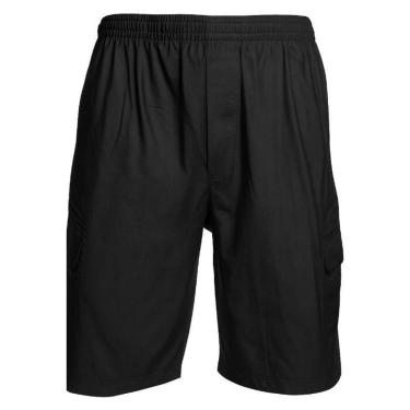 Imagem de Bermuda Masculina Sarja Com Elástico Branca Plus Size-Masculino