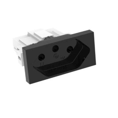 Imagem de Modulo Tomada 10A - Enerbras Doha Preto - Enebras