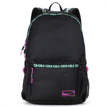 Imagem de Mochila Coca Cola Highlight  Preto e Verde - Único-Unissex