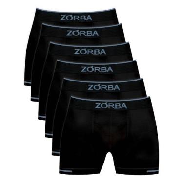Imagem de Kit 6 Cuecas Zorba Boxer Extreme Point 846 Preto - GG, GG, Preto