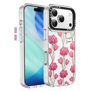 Imagem de GuardCrew Capa para iPhone 17 Pro, [proteção contra quedas de grau militar de 3,5 m à prova de colisão] [antiamarelamento e anti-descasca] Capa de telefone fina transparente à prova de choque TPU para