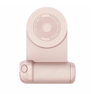 Imagem de Tomvorks Punho de Câmera, Suporte Magnético de Telefone para Gravação de Vídeo, Com Suporte de Carregamento Sem Fio, para Assistir TV ou Viajar, Compatível Com Cabo USB, Design Giratório, (Rosa)