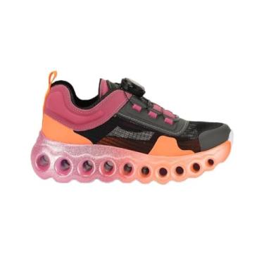 Imagem de Tênis Infantil Bibi Roller Sport Preto Rosa com Laranja 35