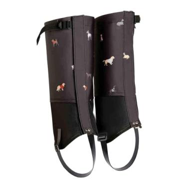 Imagem de Vaveren Polainas infantis para botas de caminhada, respiráveis, portáteis e ajustáveis, ideais para neve e inverno, perfeitas para montanhismo, Preto