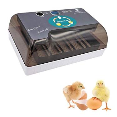 Imagem de Incubadora de ovos, luz LED de giro automático digital com janela de visualização clara para chocar galinha, pato, ganso pássaros, codornizes, aves