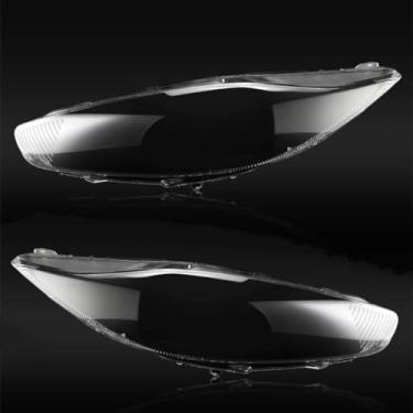 Imagem de VDLJA Capa de farol de carro para Ford Fiesta 2013 2014 2015 2016, tampa de farol transparente, tampas de carcaça do abajur, tampa da lâmpada, lente difusora de vidro, A/esquerda e direita