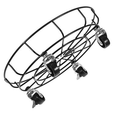 Imagem de YYBOES Bandeja de vaso de flores, base de vaso de flores, bonsai, suporte redondo, vaso de jardinagem, suporte de vaso de flores, vaso de plantas em vaso com rodas, suporte móvel para vaso de flores