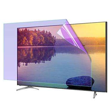 Imagem de uhyOHF Protetor de tela de TV de 32 a 75 polegadas, filtra a luz azul prejudicial excessiva, antireflexo, antiarranhões, antiarranhões, para monitor LCD de TV de computador, 124.5 cm (42