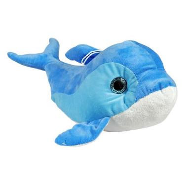 Imagem de Golfinho De Pelúcia Comum 32cms - Azul - Tuka Toy