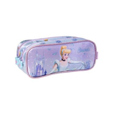 Imagem de Estojo Penal Escolar Duplo Princesa Cinderella Disney 14736
