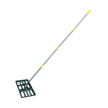 Imagem de Ｂｅｓｇａ Rastelo nivelador de gramado com cabo longo, ferramenta profissional robusta e multifuncional para nivelamento de pátios, fazendas e campos de golfe.