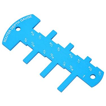 Imagem de Acouto Ferramenta de Medidor de Profundidade do Roteador-régua de Limite de de Alumínio para Serra de Mesa, Fácil de Ler Ajustes Precisos Gadget para Trabalhar Madeira