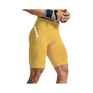Imagem de Shorts De Compressão Para Treino De Musculação Masculina, Leggings Jus