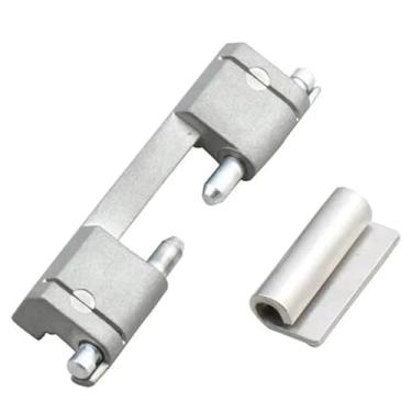 Imagem de Dobradiças de porta de vidro de armário clipes de banheiro clipes de porta de vidro de liga de zinco dobradiça oculta de 90 graus - prata, 1 peça