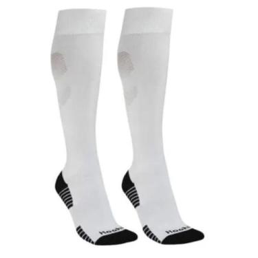 Imagem de Meião Futebol Cano Longo Hoahi Adulto 22774, Branco com preto, 39-43