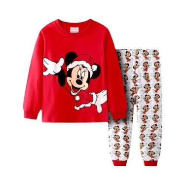 Imagem de Conjunto De Pijamas Minnie Para Meninas Primavera Outono Roupas De Dor