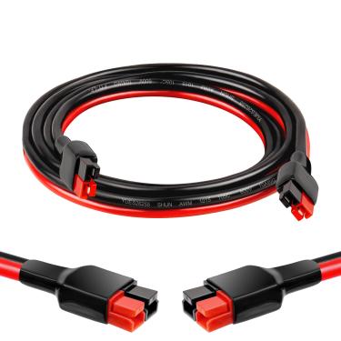 Imagem de MOOKEERF Cabo de extensão Anderson 10AWG - Cabo de extensão solar de 9,5 m Conector Anderson para gerador solar de painel solar de estação de energia portátil