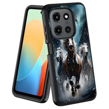 Imagem de stmedazm Capa protetora para Moto G Stylus 5G 2025, grau militar, resistente [3 camadas], à prova de poeira, à prova de choque, capa protetora de corpo inteiro para Motorola Moto G Stylus 5G 2025