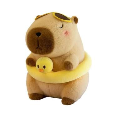 Imagem de Brinquedo De Pelúcia Capivara Fofa De 30cm, Animal De Estimação Macio,