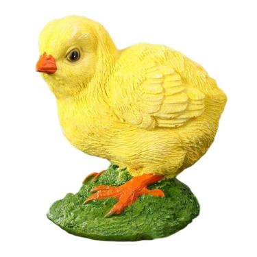 Imagem de Generic Estátua de Pintinho de Jardim, Escultura em Resina, Miniatura de para Exterior, Figura de Animal para Fazenda, Hotel, Páscoa e Natal, Style B