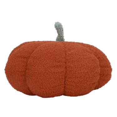Imagem de Almofada de abóbora de Halloween, brinquedo de pelúcia macio de abóboras, almofada decorativa multiuso para o Dia de Ação de Graças, Halloween, casa, carro, sofá, quarto, (Dark Brown)