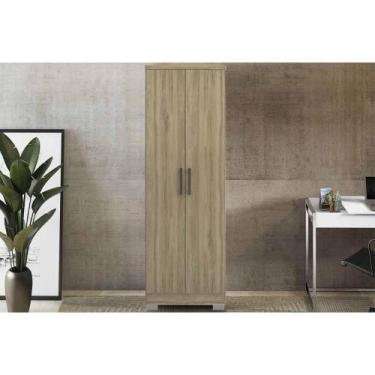 Imagem de Armário Sapateira Quarto 424 c/ 2 Portas e Pés Noce - Carraro