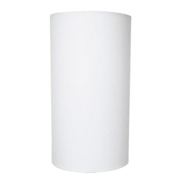 Imagem de Cúpula Cilíndrica Para Abajur Tecido Algodão Bege, Preto e Branco 40 c